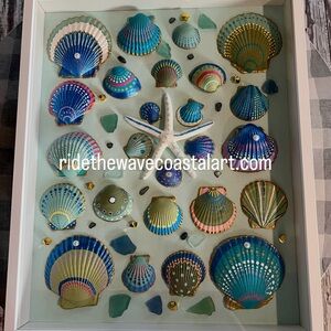 Coastal Symphony Shadow Box Wall Art – 21” x 17”